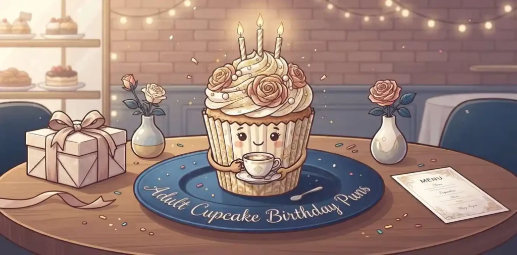 Elegant cupcake birthday celebration