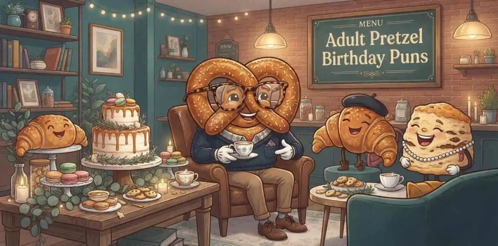 Adult pretzel birthday party