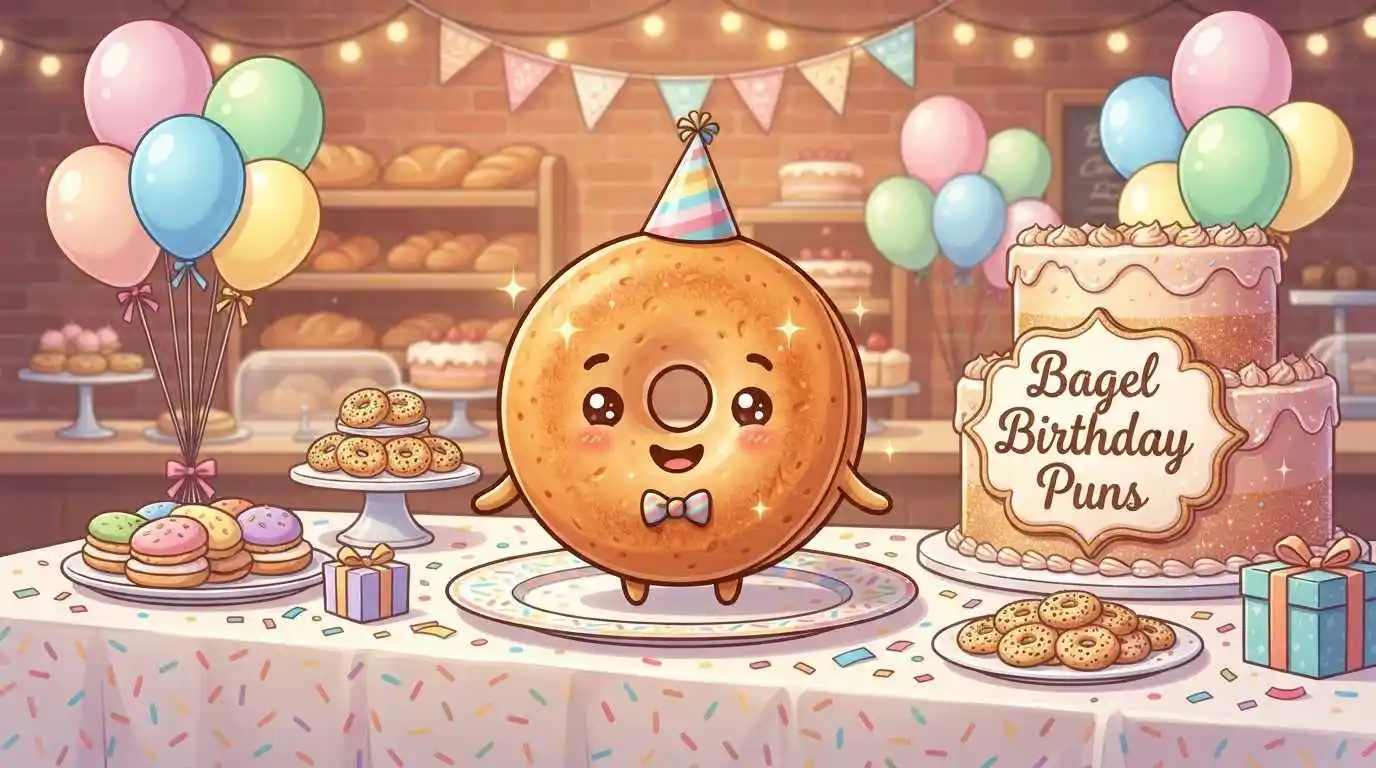 Cute bagel birthday party