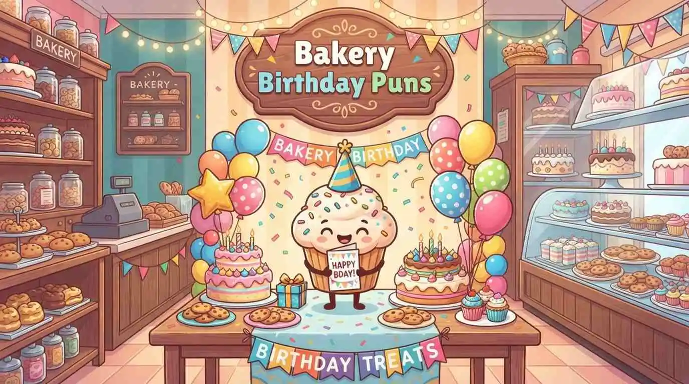 Cute bakery birthday celebration