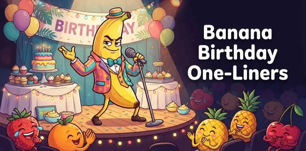 Funny banana birthday comedian
