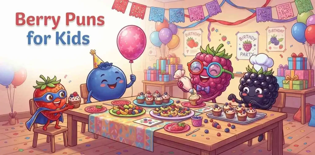 Cute kids berry party