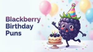 Cute blackberry birthday celebration