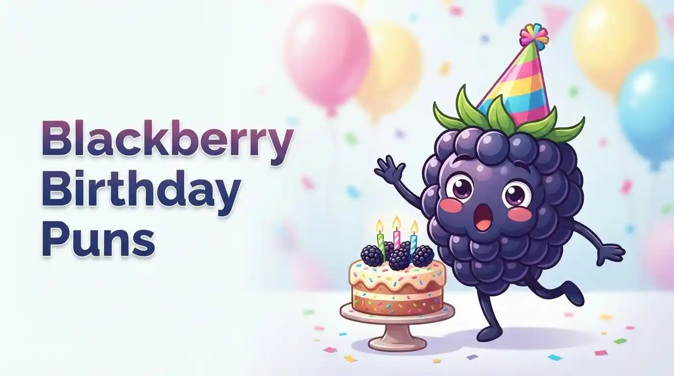Cute blackberry birthday celebration