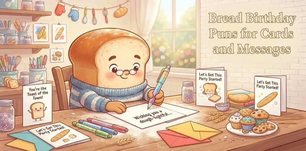 Bread birthday card messages
