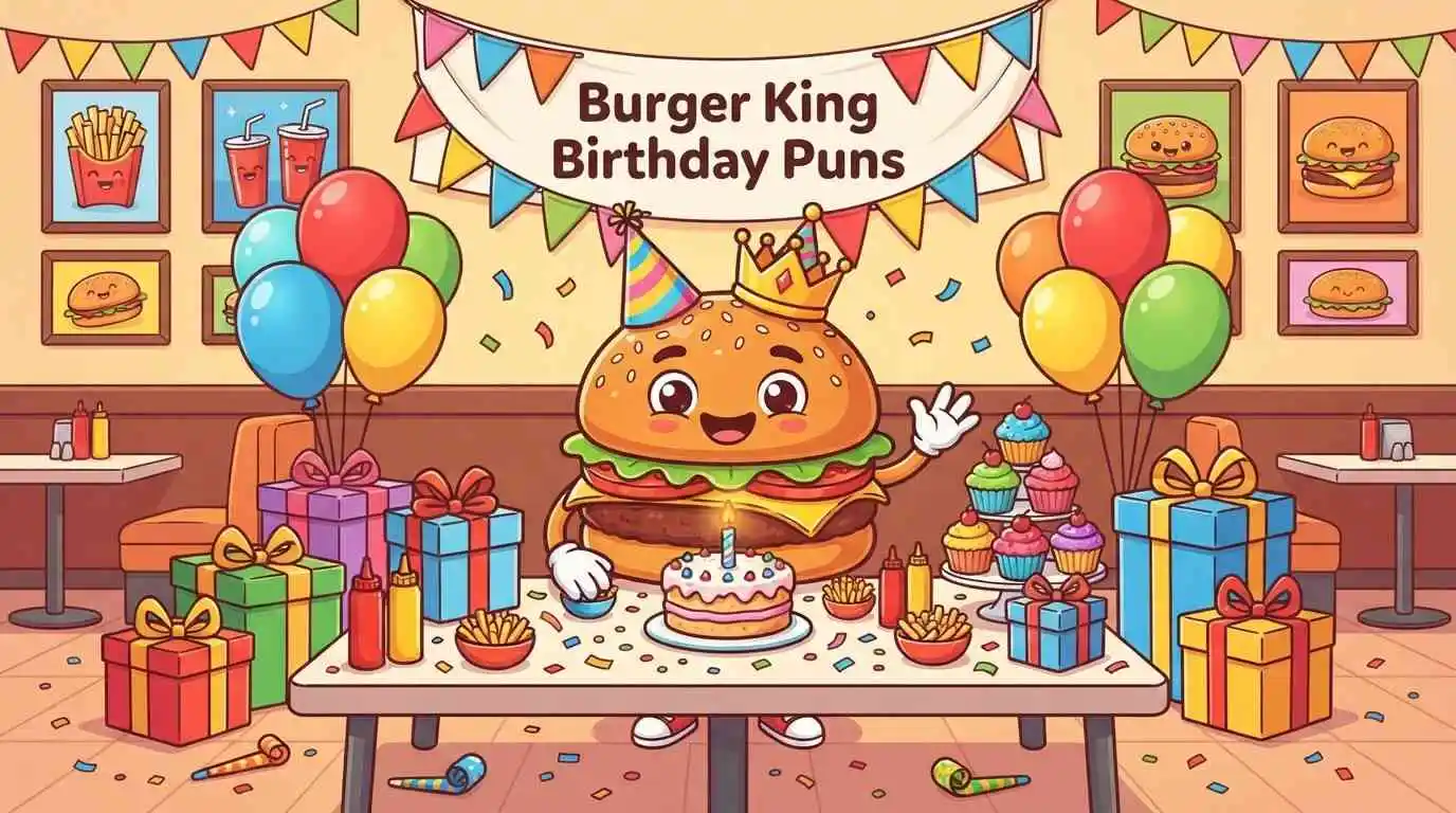 Burger birthday celebration