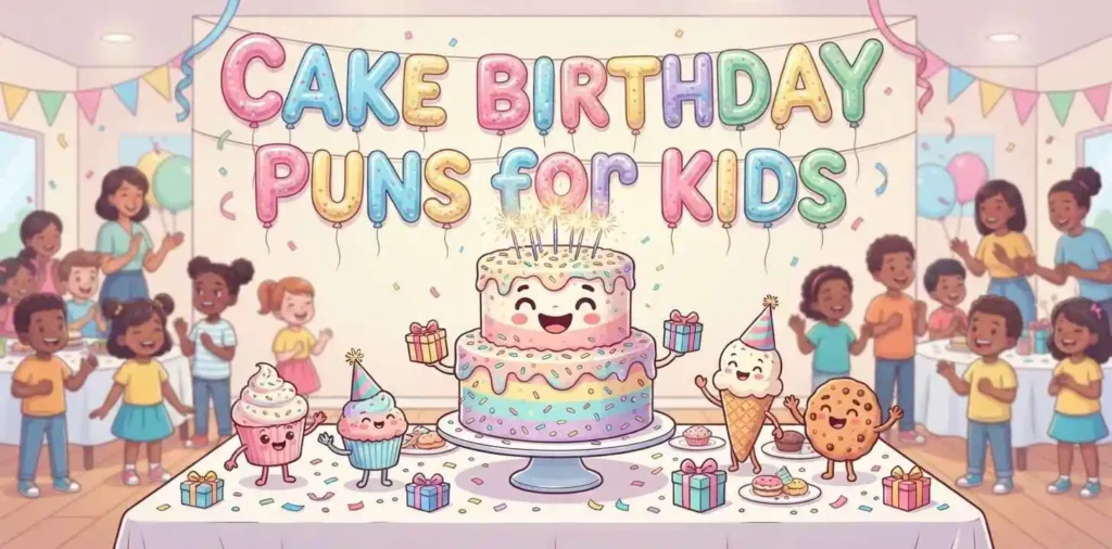 Kids birthday cake celebration