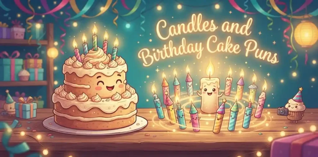 Birthday cake with candles