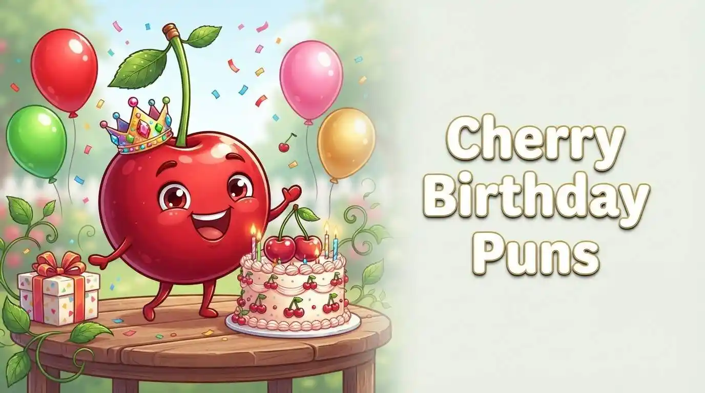 Cute cherry birthday celebration