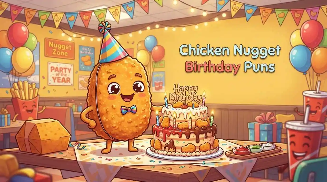 Chicken nugget birthday celebration
