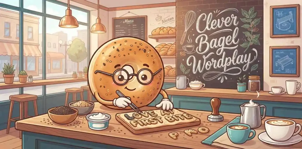 Clever bagel wordplay