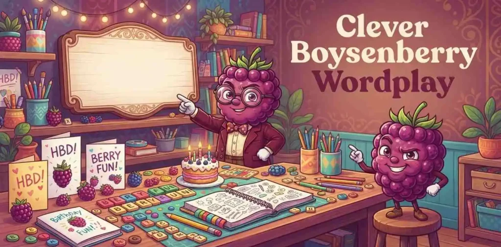 Clever boysenberry birthday