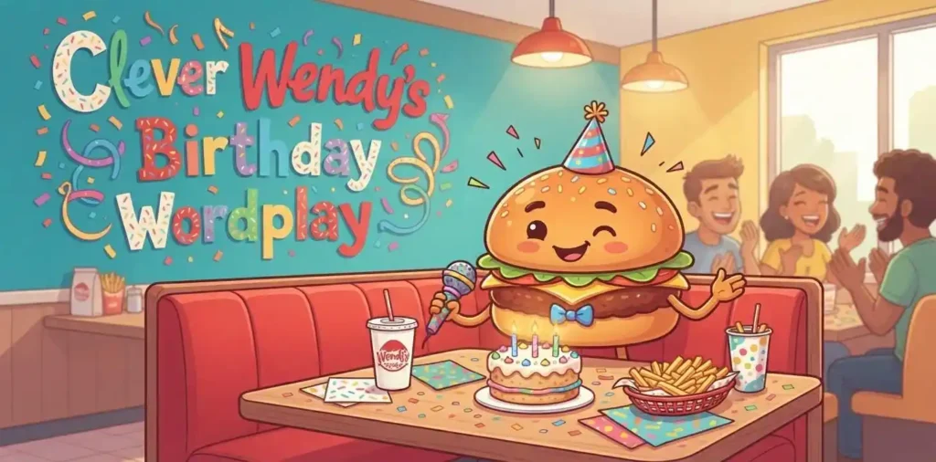 Funny birthday burger wordplay