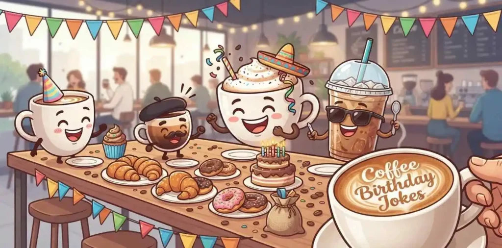Coffee cup birthday party