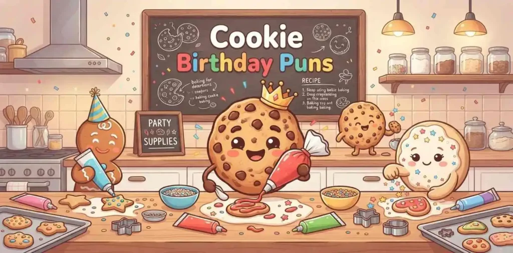 Funny cookie birthday party