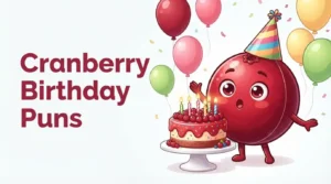 Cute cranberry birthday celebration