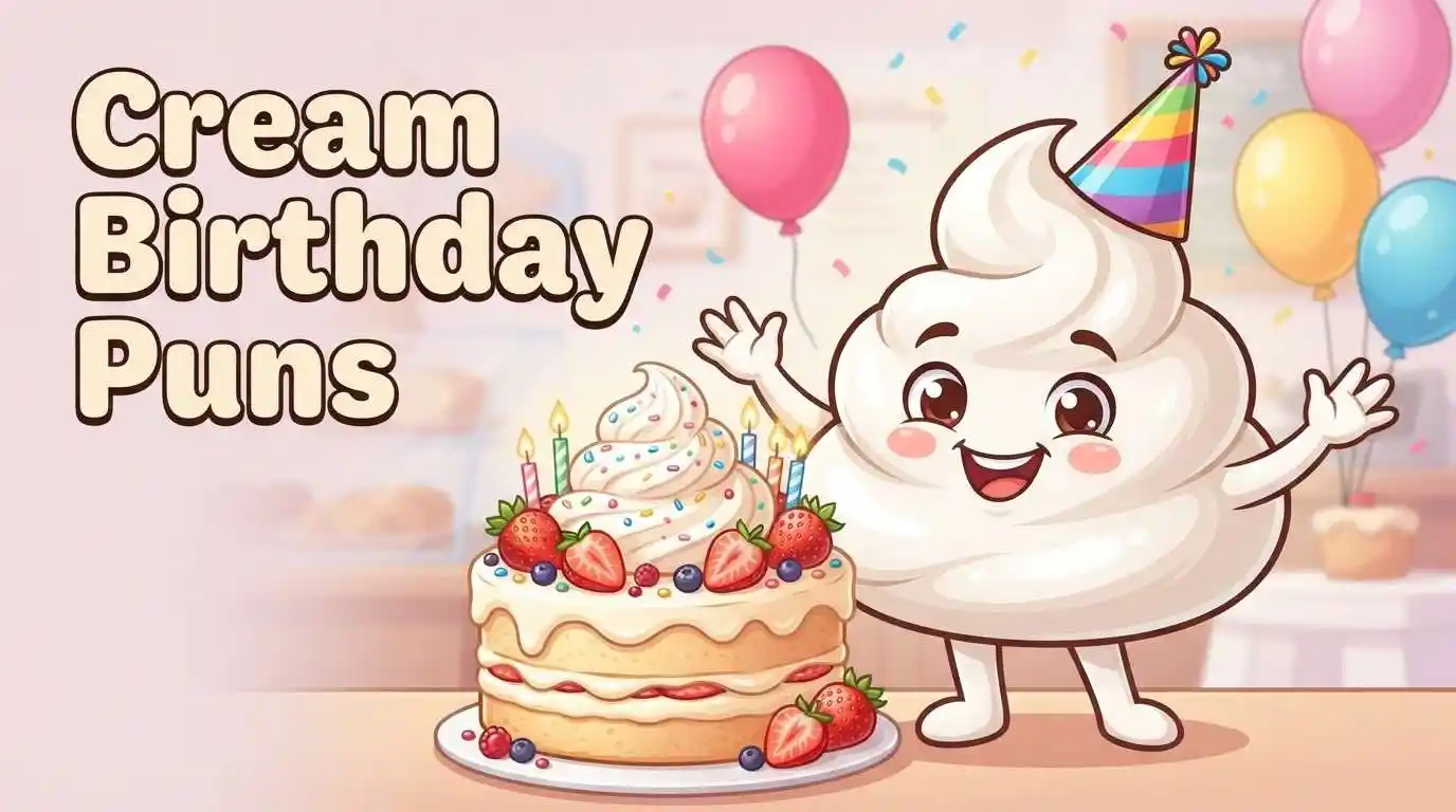 Cream birthday celebration