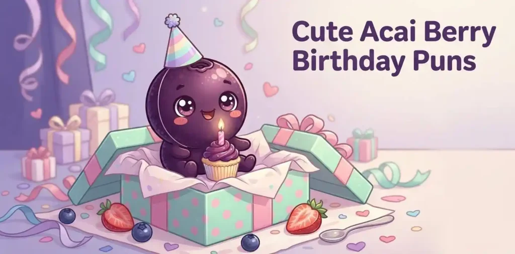 Adorable acai berry celebration