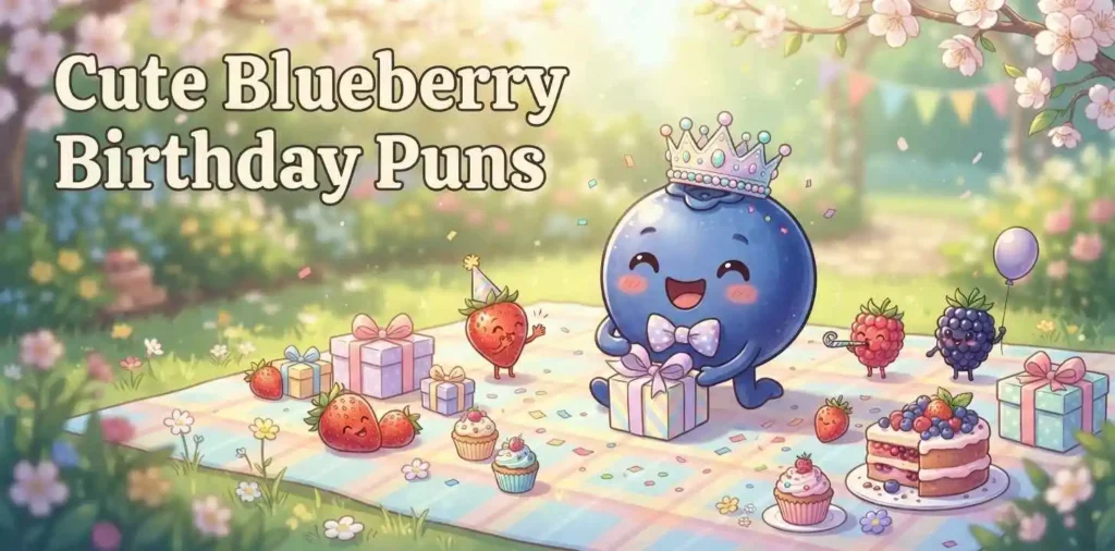 Adorable blueberry birthday party