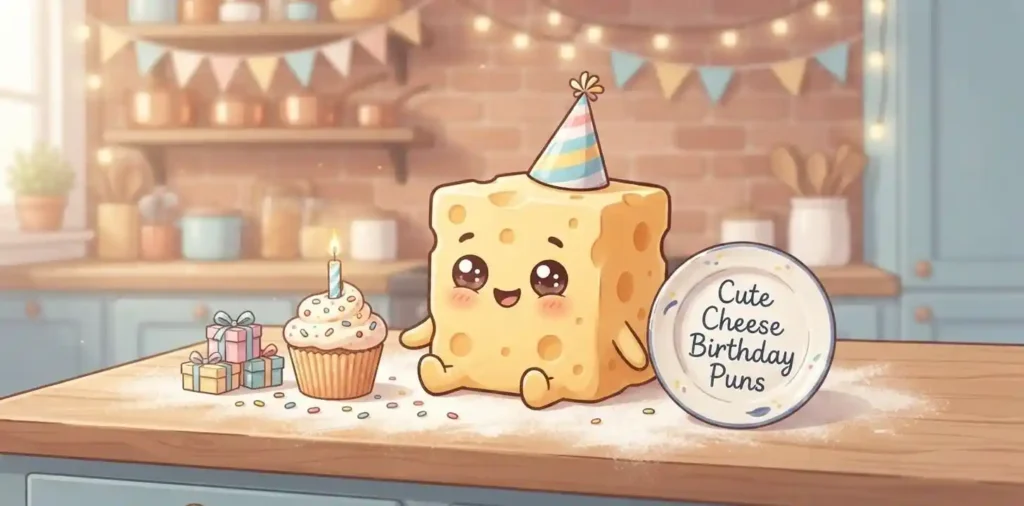 Cute cheese party character