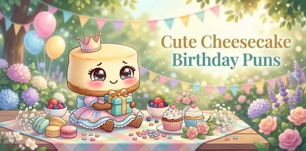 Cute cheesecake birthday