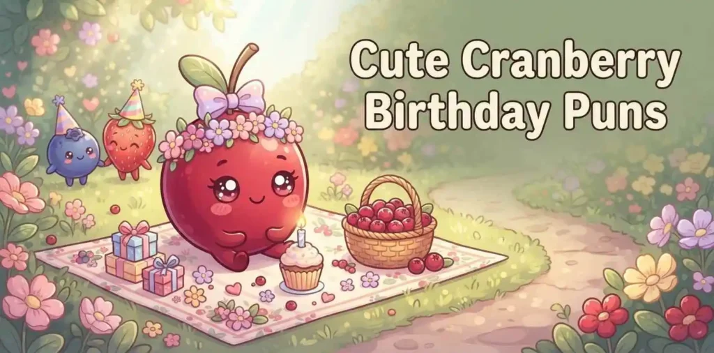 Adorable cranberry birthday party