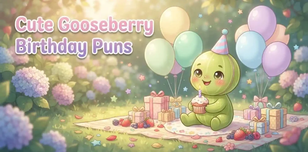 Adorable gooseberry birthday party