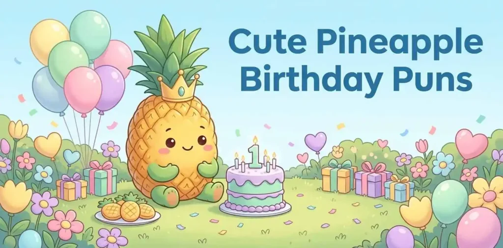 Cute pineapple birthday party