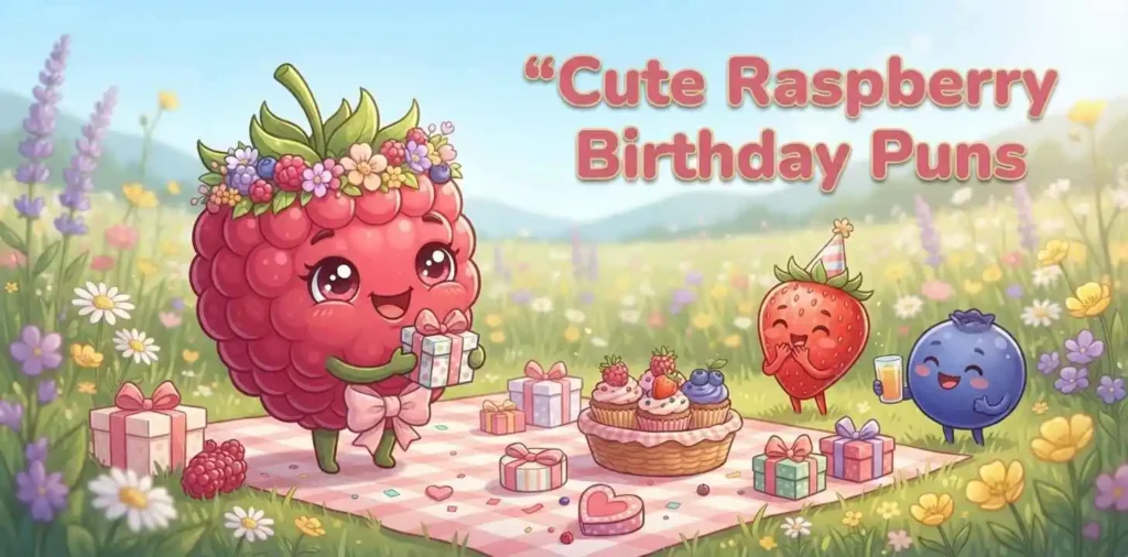 Adorable raspberry birthday party