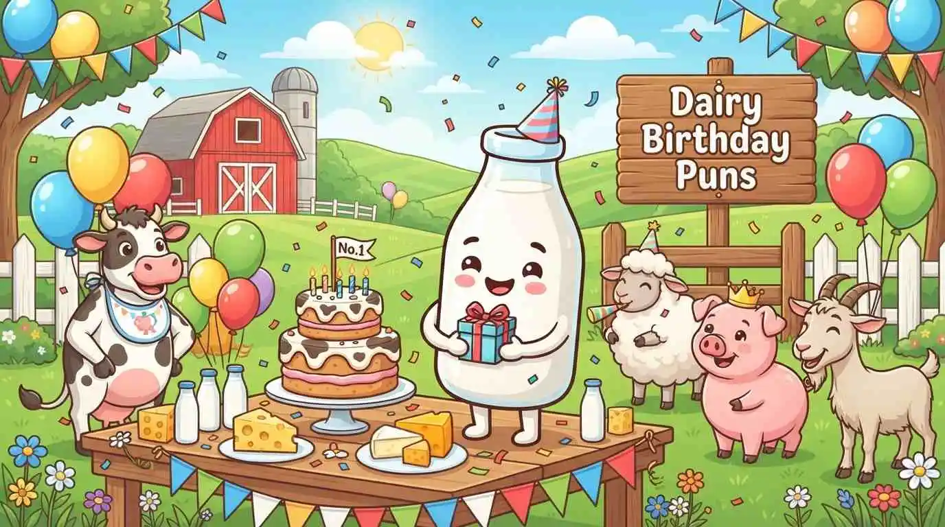 Cute dairy birthday party
