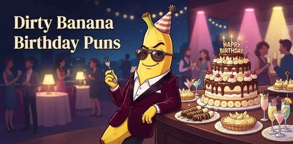 Playful banana birthday humor
