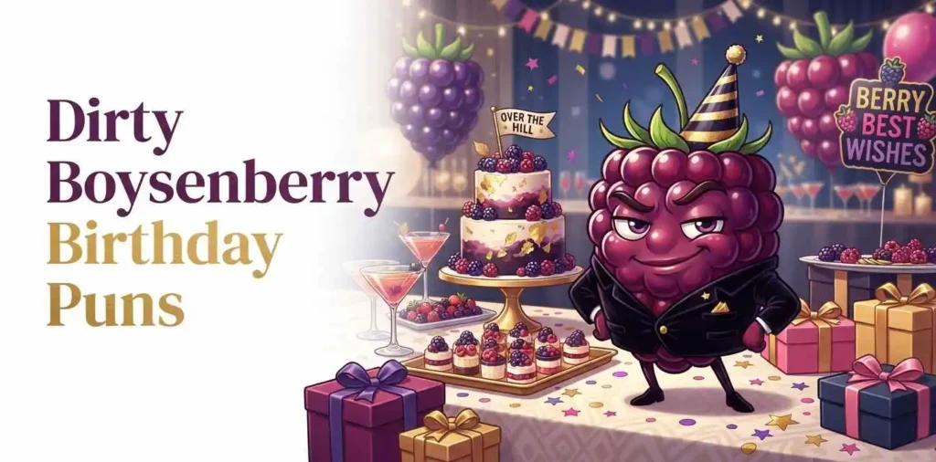 Mischievous boysenberry birthday party
