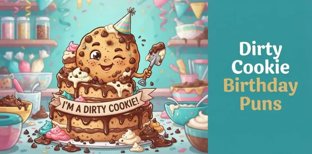 Playful cookie birthday puns