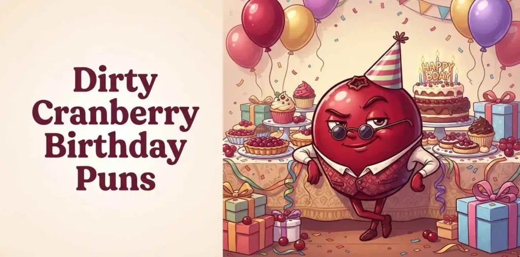 Cheeky cranberry birthday party