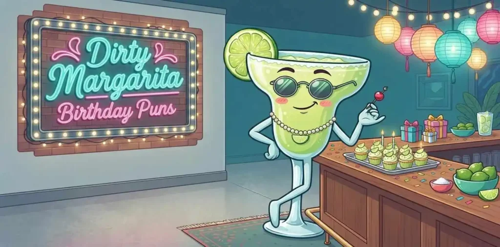 Funny margarita birthday scene