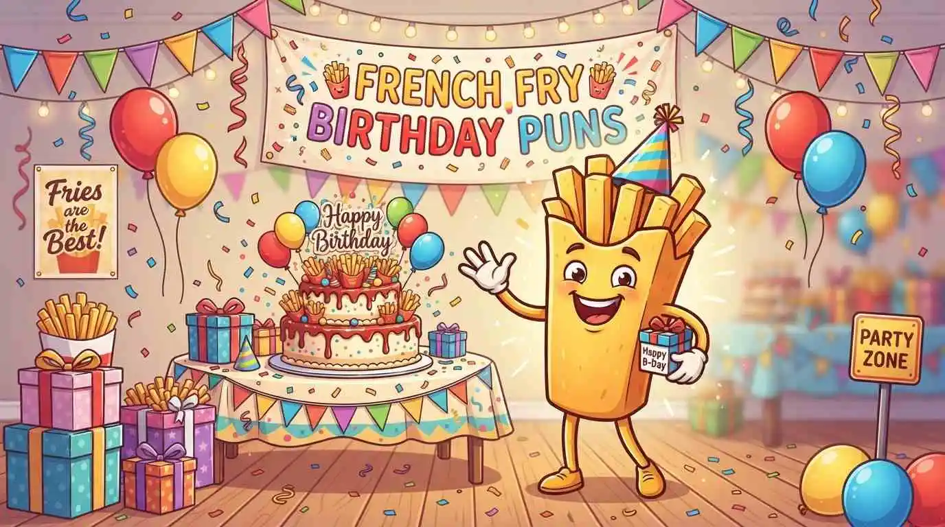 Cute french fries birthday party