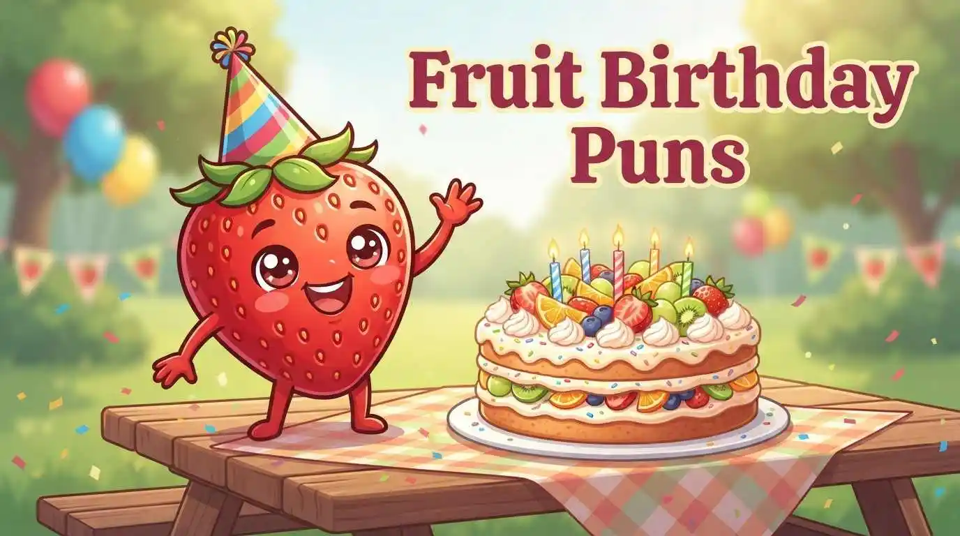 Fruit celebrating birthday