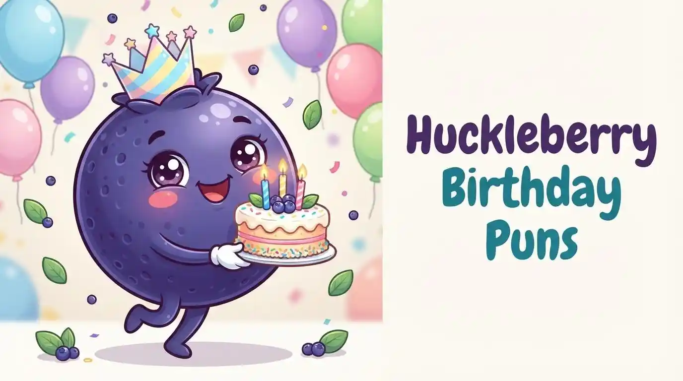Cheerful huckleberry birthday celebration