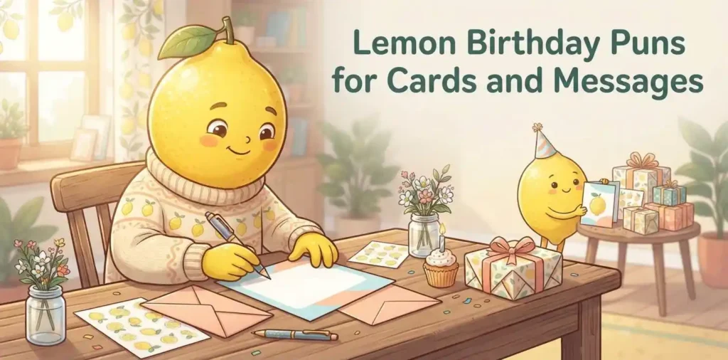 Lemon birthday card
