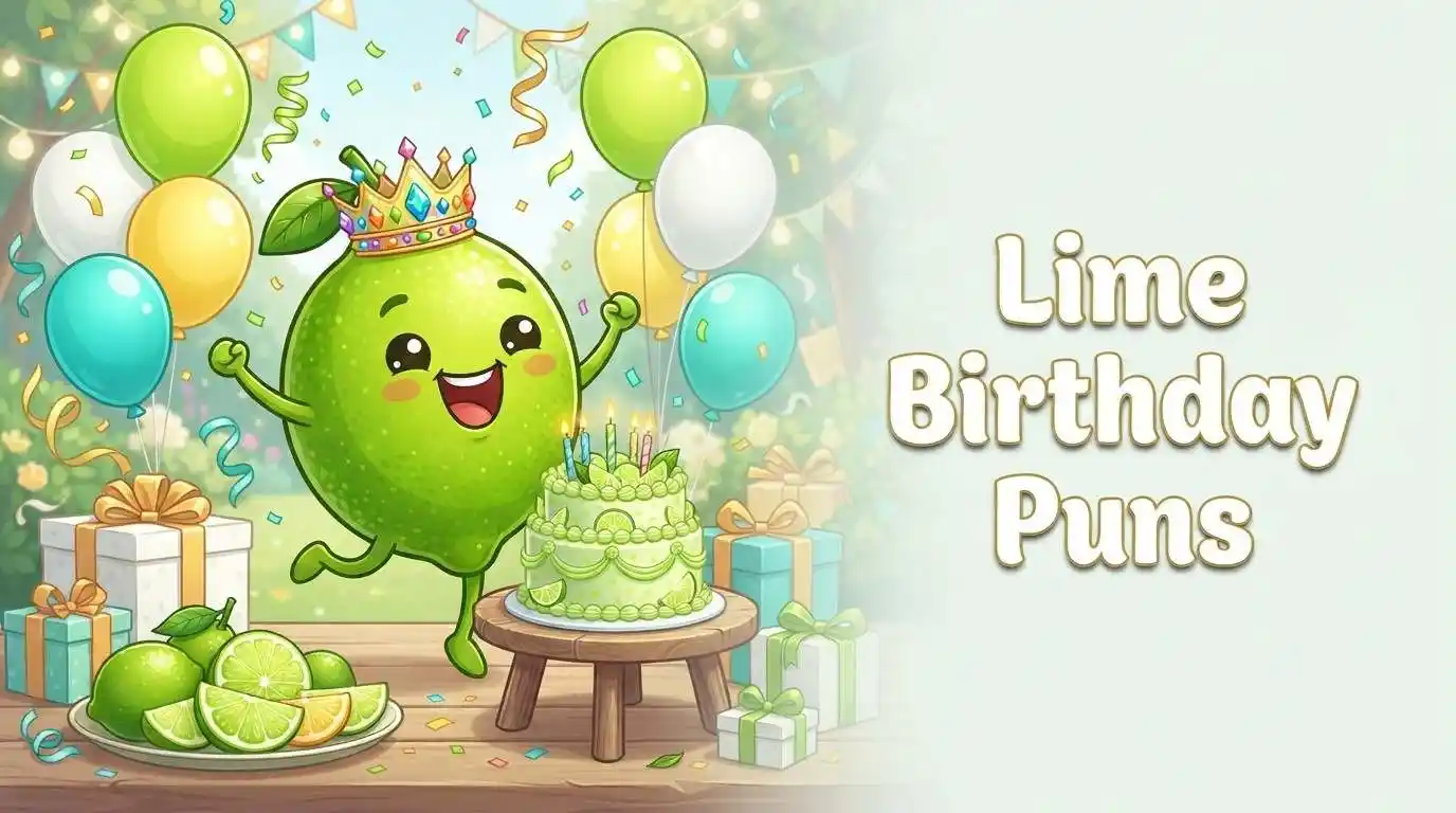 Cute lime birthday celebration