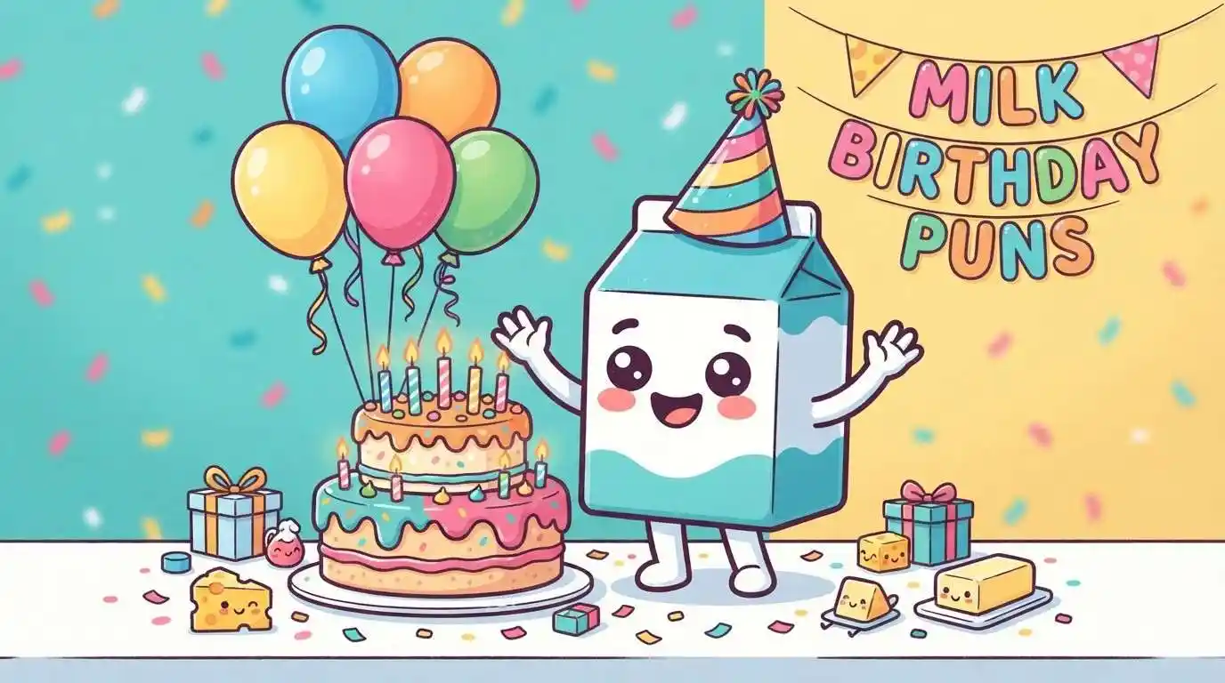 Cute milk birthday party