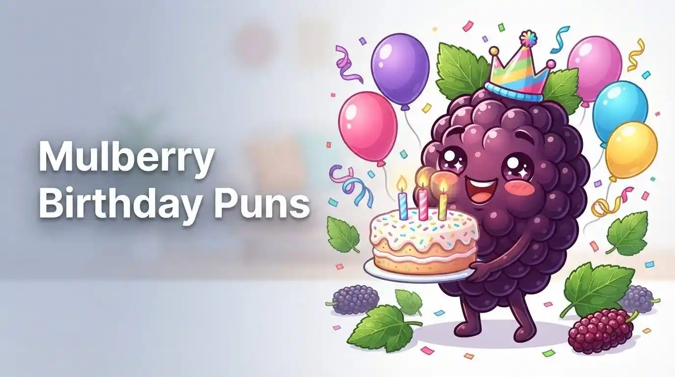 Cute mulberry birthday celebration