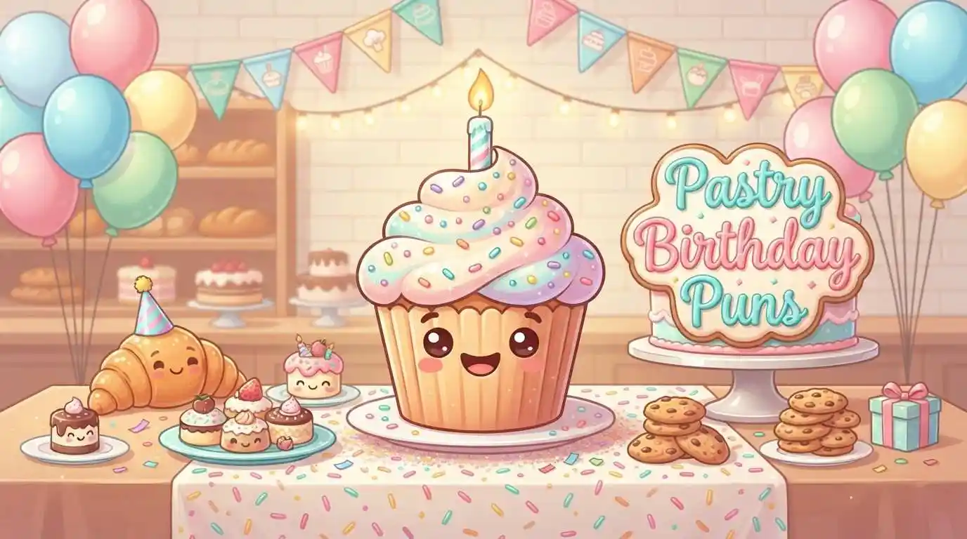 Cute pastry birthday