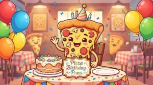 Funny pizza birthday