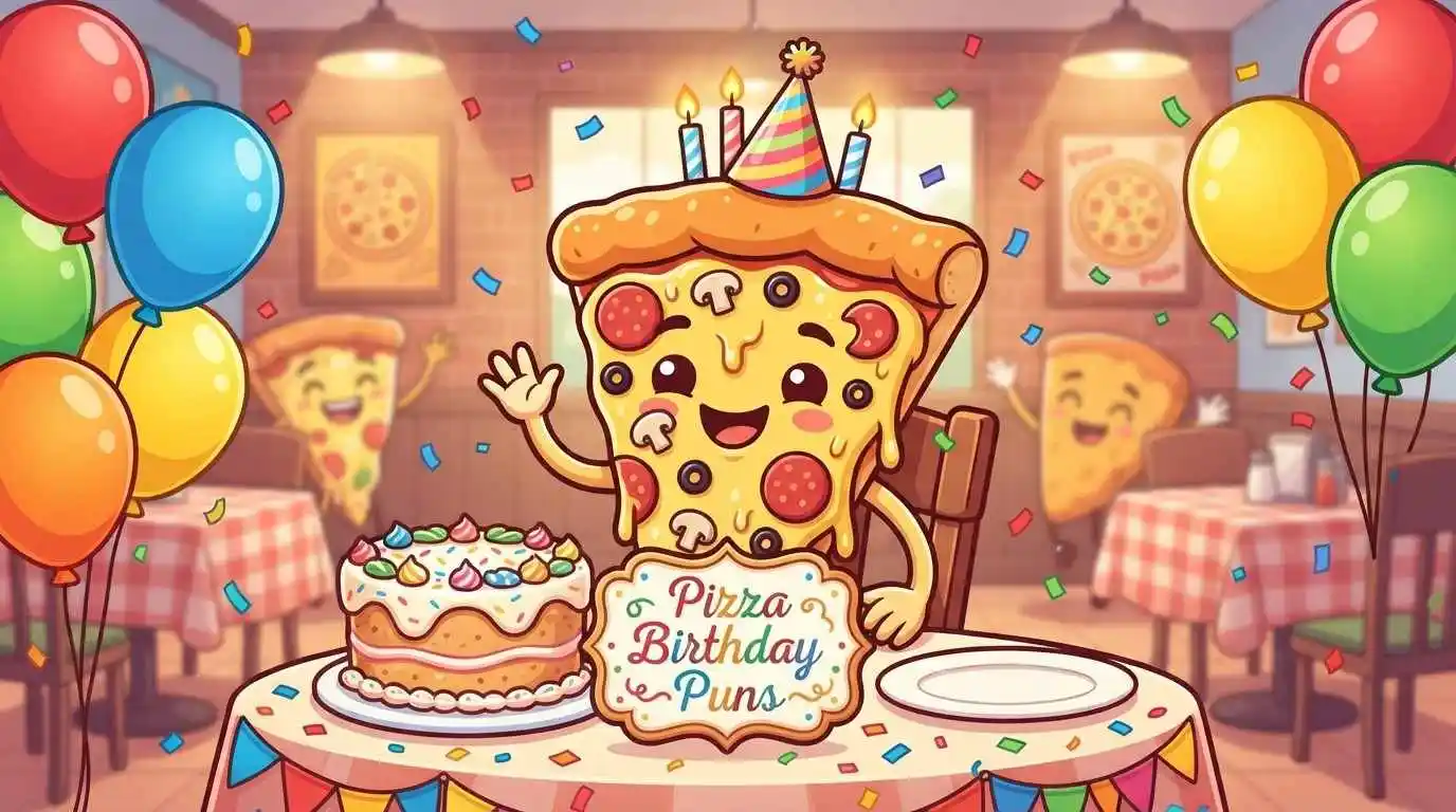 Funny pizza birthday