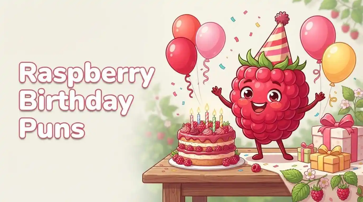 Cute raspberry birthday celebration