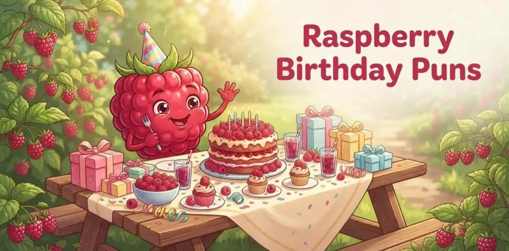 Funny raspberry birthday