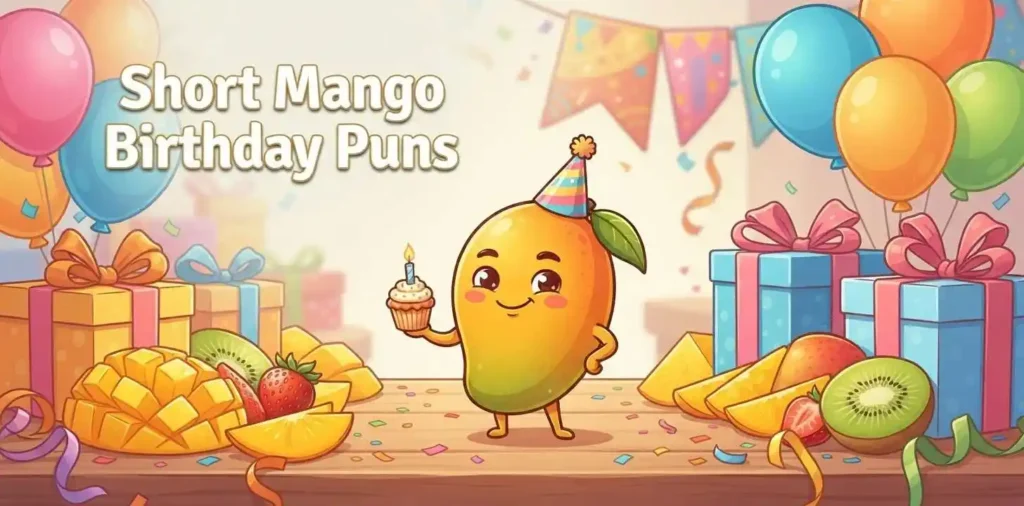 Funny mango birthday party