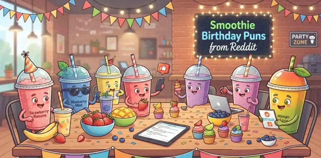 Smoothie birthday party humor